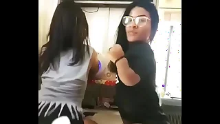 two blue latina midgets
